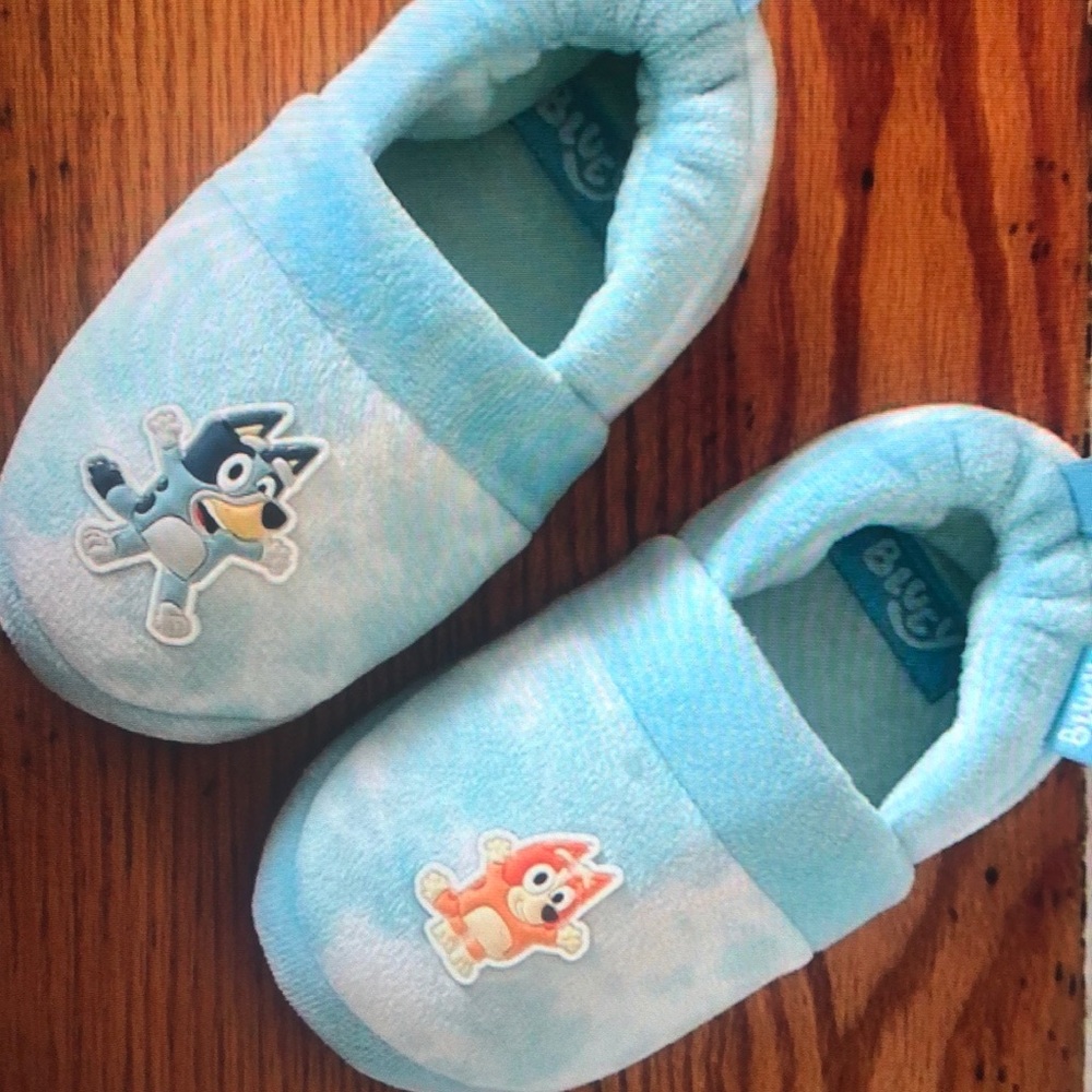 Blue and Bingo Toddler Slippers